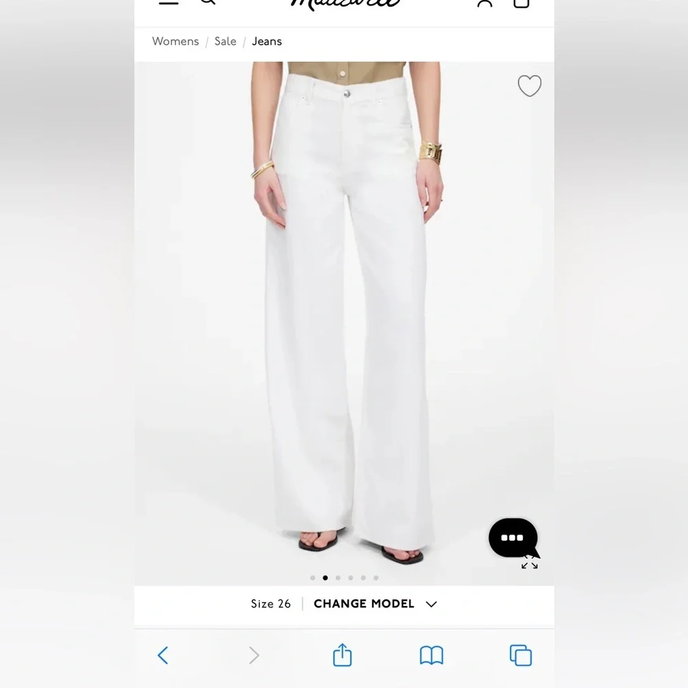 Madewell Superwide-Leg Jeans: Airy Denim Edition Size 24 NWT - Picture 2 of 7